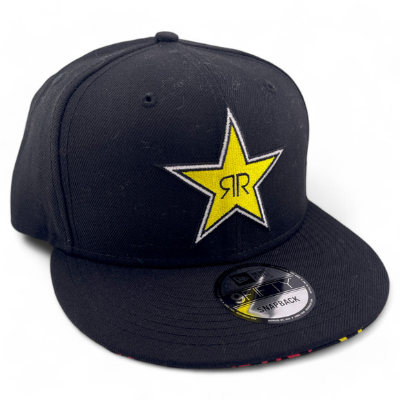 New Era Rockstar Energy Drink Racing Logo UV 9FIFTY Snapback Adjustable Hat Cap - Picture 1 of 8